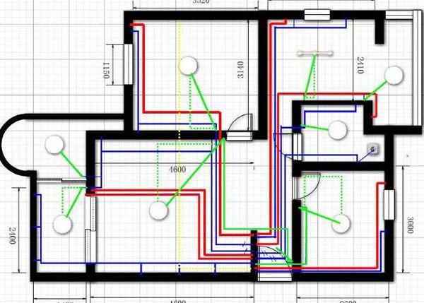 房屋水電裝修走線圖_房屋水電裝修_裝修水電走頂還是走地